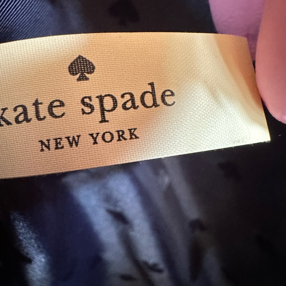 Kate Spade Dark Blue Tote with Pink Accent - Picture 8 of 10